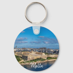Panoramic view of Sliema in Malta Key Ring