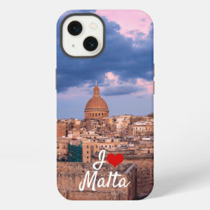 Panoramic view of sunset over Valletta iPhone 13 Case