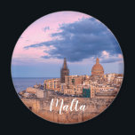 Panoramic view of sunset over Valletta Magnet<br><div class="desc">Panoramic view of sunset over Valletta old town and harbor,  Valletta,  Malta.</div>
