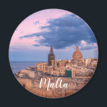 Panoramic view of sunset over Valletta Magnet<br><div class="desc">Panoramic view of sunset over Valletta old town and harbor,  Valletta,  Malta.</div>