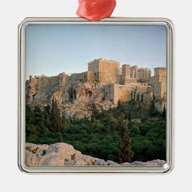 Panoramic view of the Acropolis Metal Tree Decoration (Front)