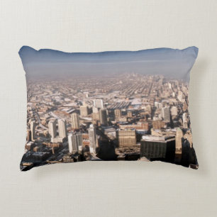 Panoramic view of the city decorative cushion