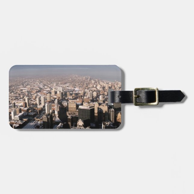 Panoramic view of the city luggage tag (Front Horizontal)