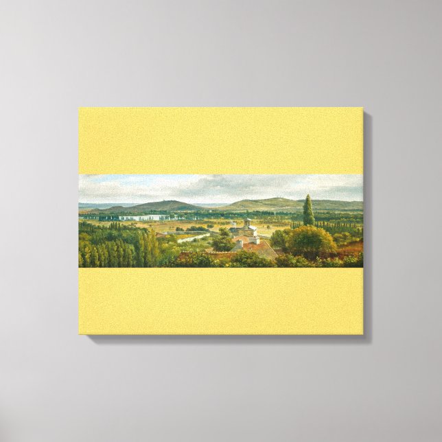 Panoramic View of the Ile-de-France Canvas Print (Front)