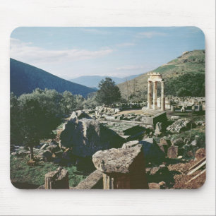 Panoramic view of the site with the tholos temple mouse mat
