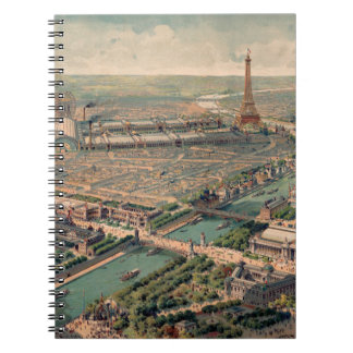 Panoramic view of the Universal Exposition in Pari Notebook