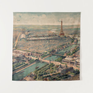 Panoramic view of the Universal Exposition in Pari Tapestry