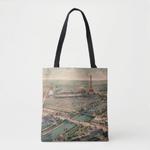 Panoramic view of the Universal Exposition in Pari Tote Bag