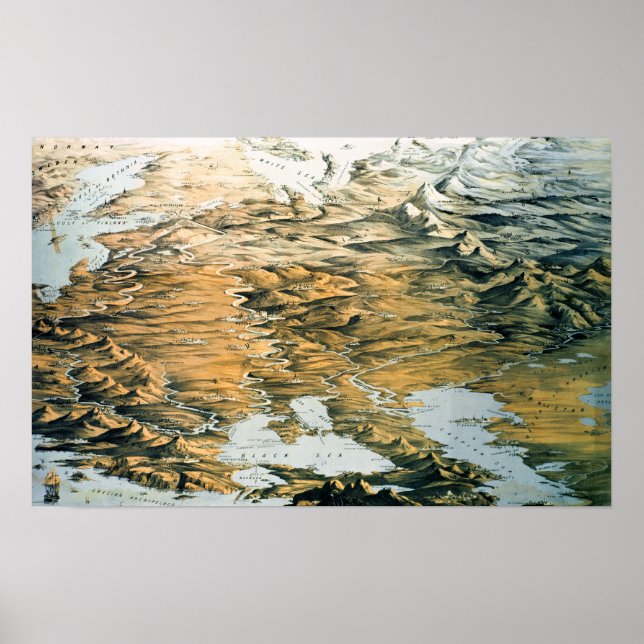 Panoramic view of the Whole Empire of Russia Poster (Front)