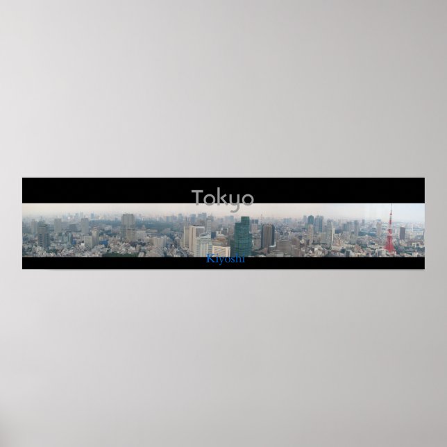 Panoramic View of Tokyo Poster (Front)