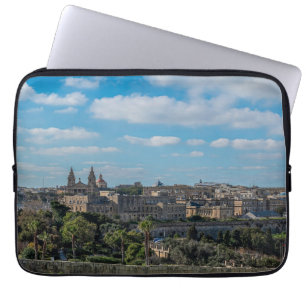 Panoramic view of Valletta old town in Malta Laptop Sleeve