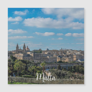 Panoramic view of Valletta old town in Malta Magne