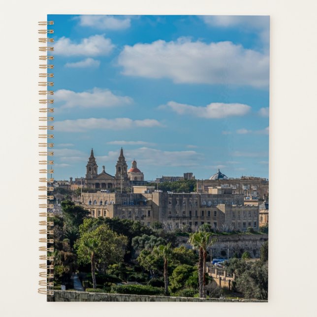 Panoramic view of Valletta old town in Malta Planner (Front)