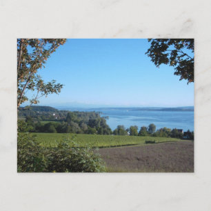 Panoramic View over Lake Constance Postcard