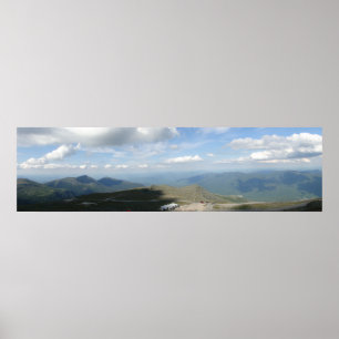 Panoramic View Top of Mt. Washington New Hampshire Poster