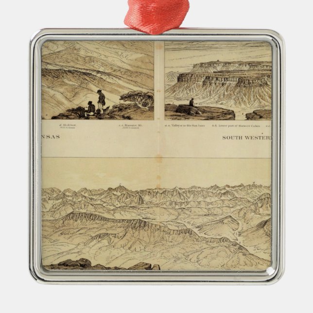 Panoramic Views Metal Tree Decoration (Front)