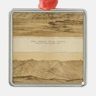 Panoramic Views of Colorado Metal Tree Decoration