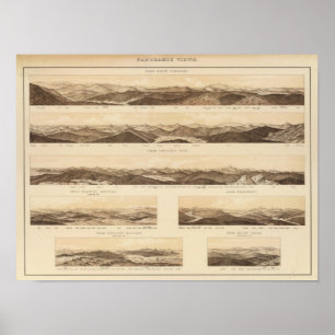 Panoramic Views of Mount Carrigain Poster