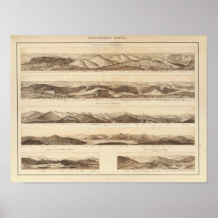 Panoramic Views of Mount Washington Poster