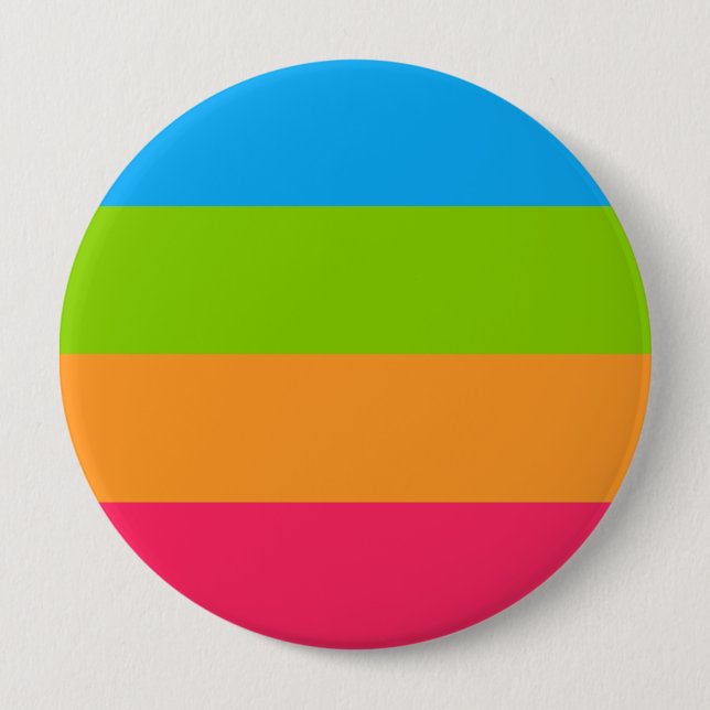 Panoromantic Pride Flag 10 Cm Round Badge (Front)
