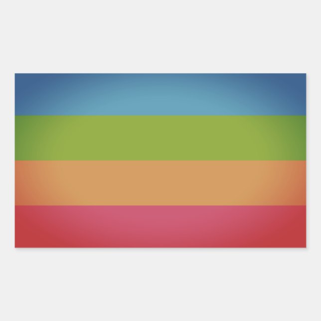 Panoromantic Pride Rectangular Sticker (Front)