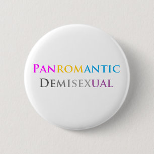Panromantic Demisexual 6 Cm Round Badge