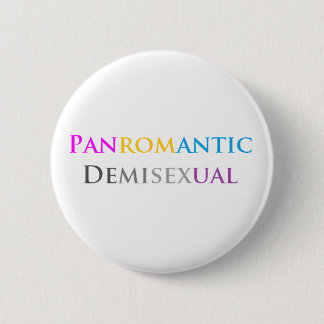Panromantic Demisexual 6 Cm Round Badge