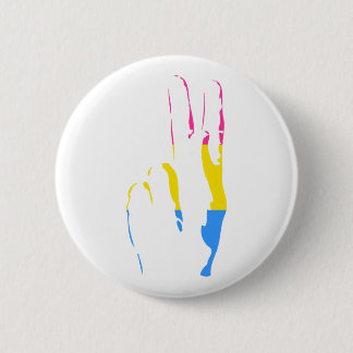 pans pride peace sign 6 cm round badge