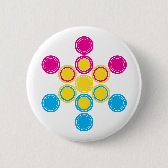 panSacred circles 6 Cm Round Badge (Front)