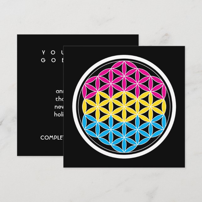 panSacred geometry Invitation (Front/Back)