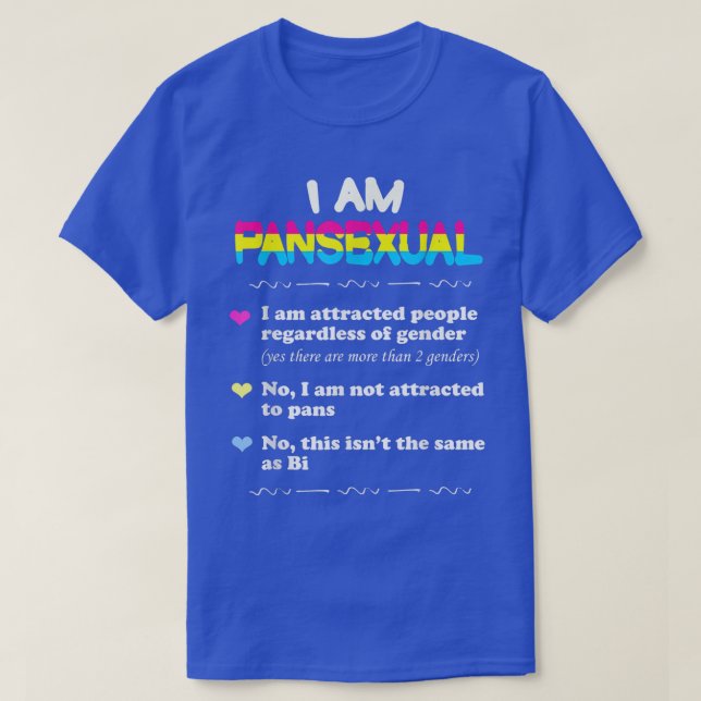 Panseual Definition   Funny Gay Pride LGBT  T-Shirt (Design Front)
