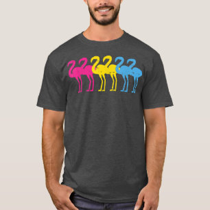 Panseual Flamingos Pan Pride Flag LGBTQ Men Women T-Shirt