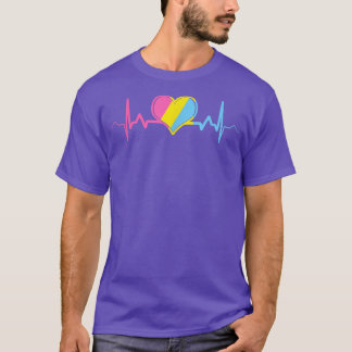Panseual Pride Heart LGBT Month 2022 Pan Flag Hear T-Shirt