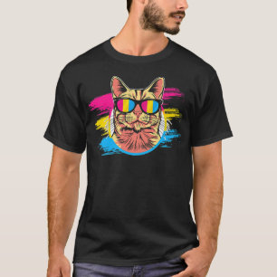 Panseual Pride Sunglasses Cat, Funny Panseuality P T-Shirt