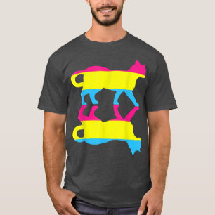 Panseuality Flag Animal Cat Human Rights LGBT Pans T-Shirt
