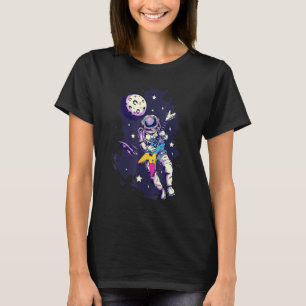 Pansexual Astronaut Pride Support Of Pansexual Lgb T-Shirt