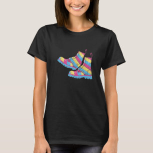Pansexual Boots Gay Love LGBTQ+ Cute Aesthetic   T-Shirt