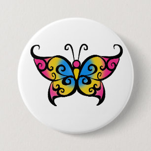 Pansexual Butterfly 7.5 Cm Round Badge