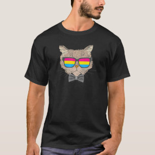 Pansexual Cat Mum Cat Dad Trendy Cute Lgbtq Pan Pr T-Shirt