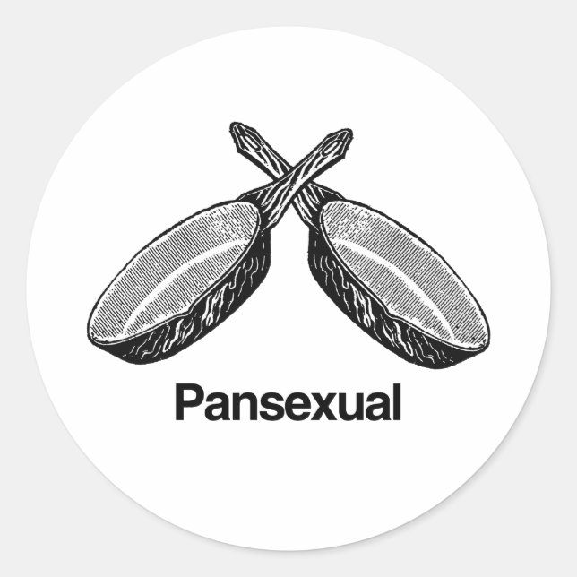 Pansexual - classic round sticker (Front)