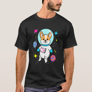 Pansexual Corgi In Space Pan Pride T-Shirt