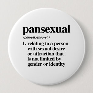 Pansexual Definition - Defined LGBTQ Terms - 10 Cm Round Badge