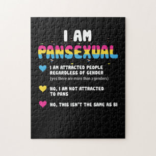 Pansexual Definition - Funny Gay Pride LGBT Jigsaw Puzzle