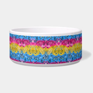 Pansexual Dragon Damask - Pride Flag Colours