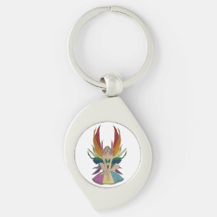 Pansexual Faerie Key Ring