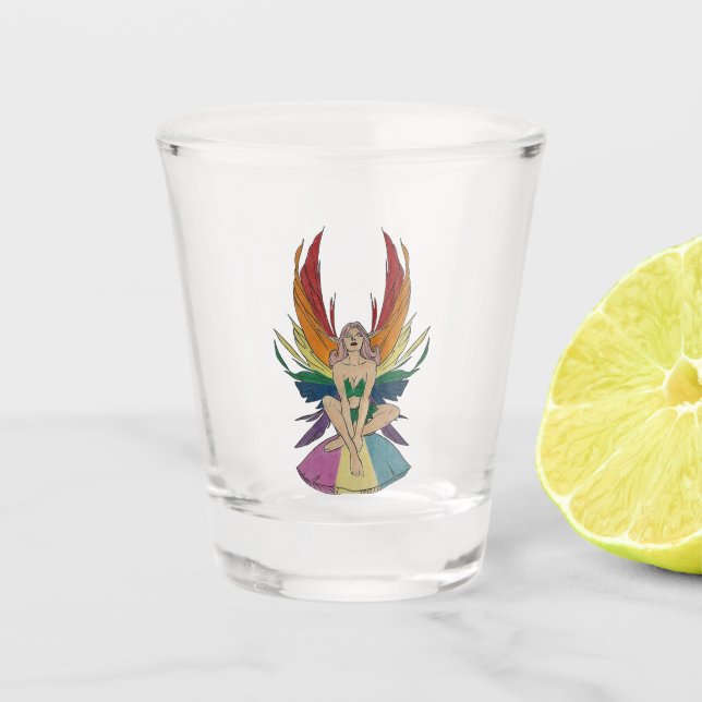 Pansexual Faerie Shot Glass (Front)
