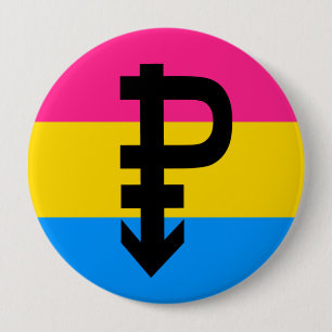 Pansexual Flag 10 Cm Round Badge