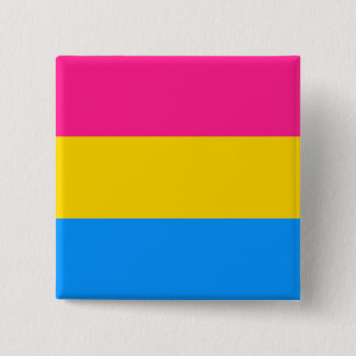 Pansexual flag 15 cm square badge