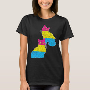 Pansexual Flag Cat Pan Pride Month Lgbtqia Pansex T-Shirt
