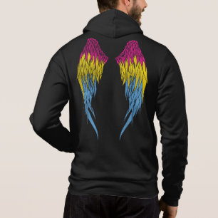 Pansexual Flag - Halo - Wings Hoodie